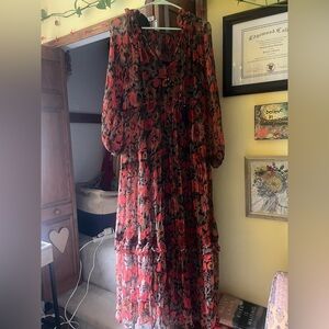 Anthropologie Womens floral print dress